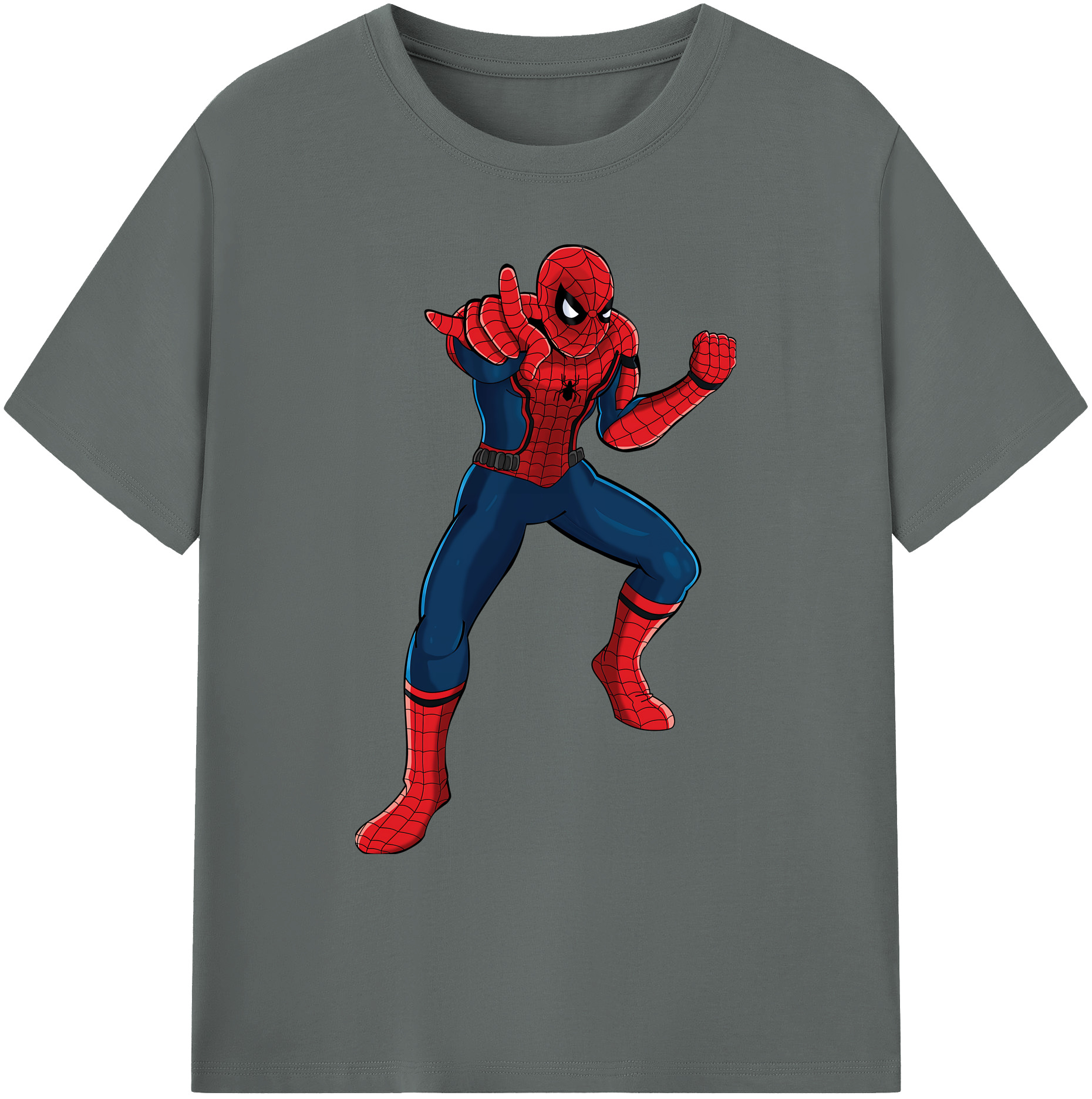 （画像用） Spider Man スパイダーマン 綿100％ メンズ半袖Tシャツ｜肌触りやわらか＆通気性